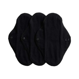IMSEVIMSE Active Pantiliners, Organic Cotton, Black, Pack of 3 (Pack of 2)