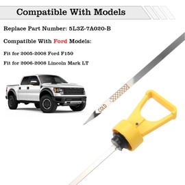 FBLOWMOD 5L3Z-7A020-B Transmission Fluid Level Indicator Dipstick, Compatible with Ford F150 2005-2008 Lincoln Mark LT 2006-2008 5.4L 3V V8 4R70W