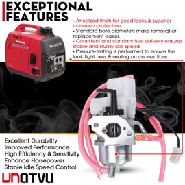 VNATVU Carburetor For Honda generator EU2000I carburetor, EB2000I, EB2000IT1, EU2000IK1, EU2000iT1, 16100-Z0D-D03 Replaces 16100-Z0D-D01, BF30E B, BF30E D, BF30E E, BF30E D/E Portable Generator