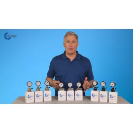 CARBO INSTRUMENTS Gas Test Pressure Gauge 60 Pound, 60 PSI/400 kPa 3/4” FNPT Steel Bell Shape Body