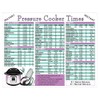 Pressure Cooker Cooking Times Guide & Kitchen Measurement Conversion Chart