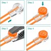 Flycppo Pack of 100 K1 Telephone Cable Connectors, UY Single