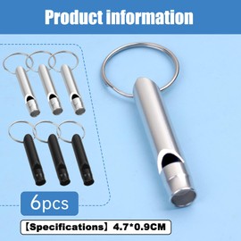 UEKPDM 6 Pcs Dog Whistles For Recall, Dog Whistle, Dog Whistle To Stop Barking, Dog Whistles, Dog Training Whistle, Loud Sound Whistle For Outdoor Camping Hiking, Dog Recall For Most Breeds