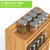Bambition Bamboo Spice Rack Organizer, 3 Tier Spice Jars Shelf
