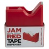 JAM PAPER Colorful Desk Tape Dispensers - Red - Sold