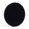 HofferRuffer Round Serving Tray 20'', Elegant Faux Leather Circle Ottoman