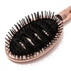Francfranc Siv Bent Oval Hairbrush Shiny Pink Gold