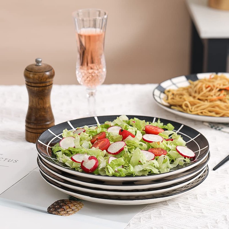 AHX Dinner Plates Ceramic Plate Set - 10 Inch Large