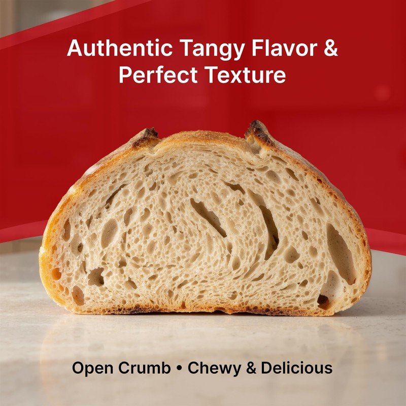Apron Maven Premium Sourdough Starter Culture - Chewy Tangy San