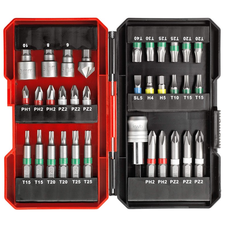 kwb by Einhell 49108801 Bitsatz 34 tlg. S-Box Tool Accessories