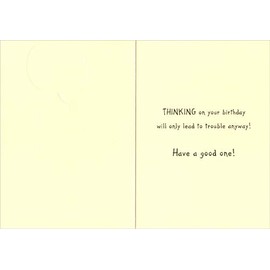 Designer Greetings Two Cats : Don't Think Outside The Box Funny/Humorous Birthday Card