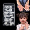 yowodana Nail Tips for Children, Set of 100, Small, Short
