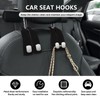 Car Seat Back Storage Hook, 1 Count PU Leather Concealed