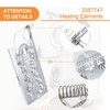 3387747 Dryer Heating Element Replacement Replaces PS11741416 WP3387747VP WP3387747 80003