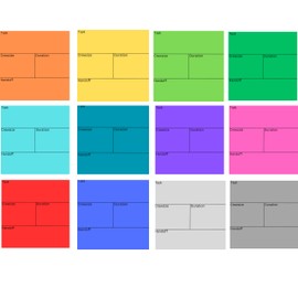 Set Reverse Pull Planning Last Planner Lean Construction Multi-Color Sticky Note Pad Tags Trade Partners Subcontractors