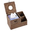 Sumnacon Square Woven Tissue Box Cover - Decorative Cube Tissue