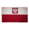 100% Cotton 3x5 Embroidered Sewn Poland Eagle Polish Polska Flag
