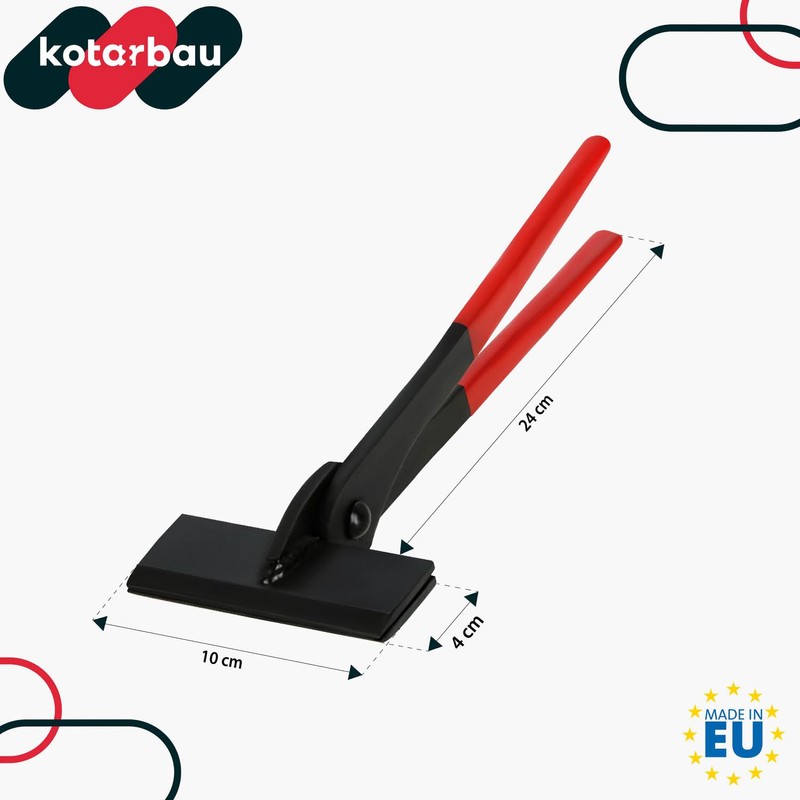 KOTARBAU® Sheet Metal Pliers 100 mm Straight 0º Forged Folding