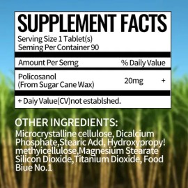 Dr. Brian Policosanol 20 Mg 90 Tabletas Sin Sabor
