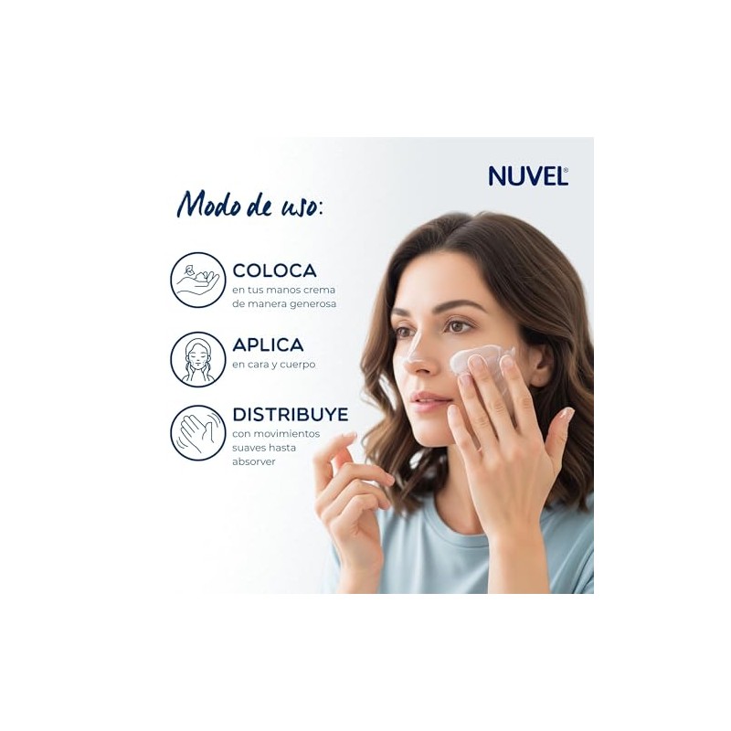 Nuvel Crema Cuerpo Cara Humectación Superior Multiproposito Piel Seca 230