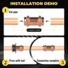 10 PCS Foskan Copper Press Fitting, 1/2"FTG x 1/2" Press