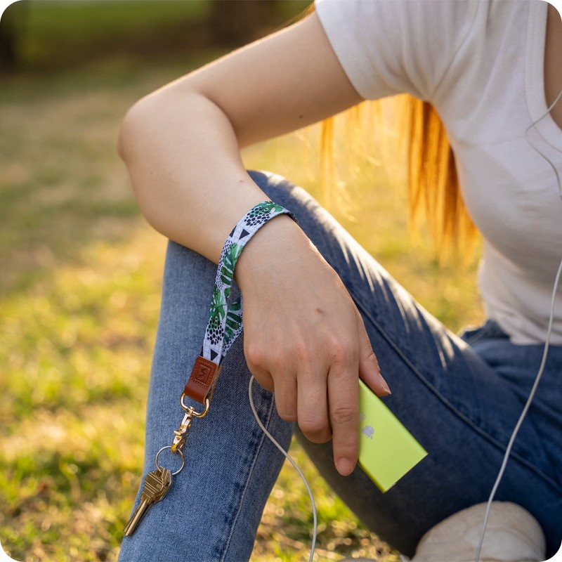 Senlly Lanyard Wristlet Keyring Lanyard Strap, Hand Strap Key Ring