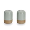 Zeller 19365 Salt / Pepper Shaker Set of 2 Stoneware