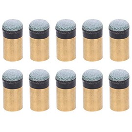 VGEBY Billiard Pool Cue Tips, Snooker Cue Tips Replacement with Cue Stick Ferrules Pack of 10 12 mm / 13 mm (12 mm)