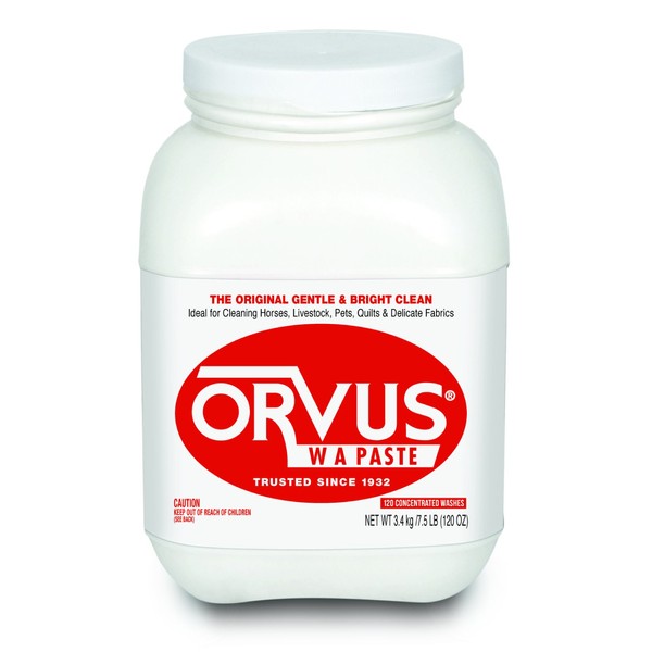 Orvus WA Paste Cleaner - 120oz.- Horse, Livestock and Dog Shampoo - Quilt, Fine Linen Detergent/Cleaner
