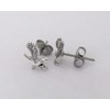 New Sterling Silver 11mm Eagle with Hypo-Allergenic Post Stud Earrings