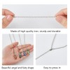 DICOSMETIC 10Pcs Angel Wing Faceted Glass Ceiling Fan Pull Chain