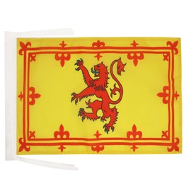Kingdom of Scotland Flag 18'' x 12'' cords - Royal Scottich SMALL flags 30 x 45cm - Banner 18x12 in - AZ FLAG