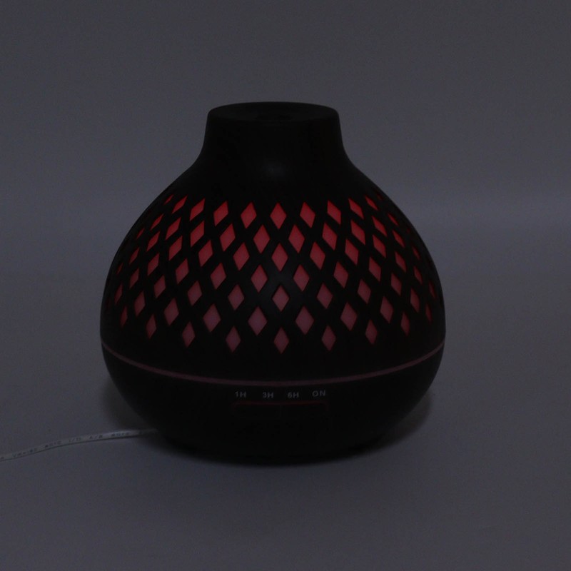 400ml Aromatherapy Humidifier Onion Wood Grain Aroma Humidifier Colorful Light