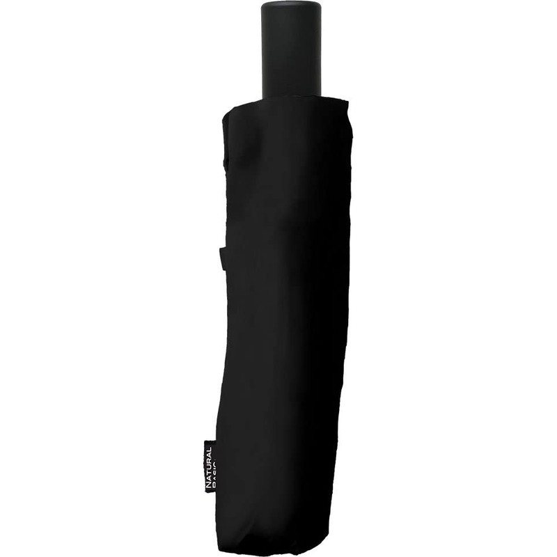 Nakatani Men's Folding Umbrella, Windproof, Black, Plain [423-028], Hand Opening,