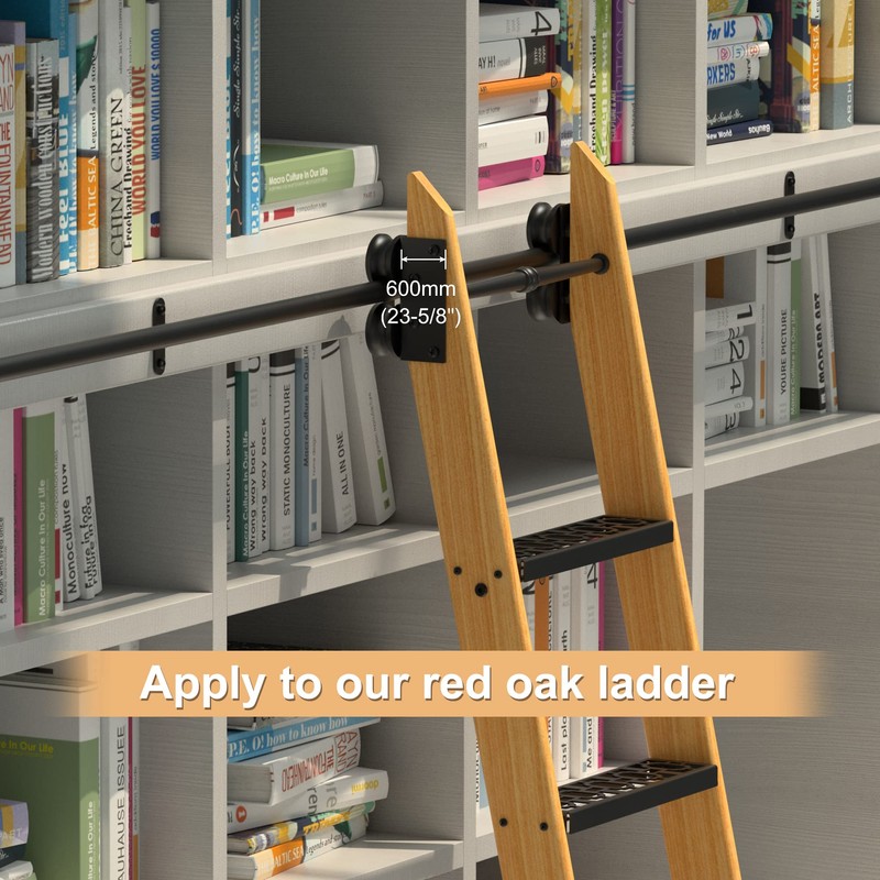 KINMADE Serene Rolling Ladder Hardware Library Sliding Ladder Hardware Kit