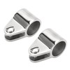 2PCS Bimini Top Jaw Slides 316 Stainless Steel Removable Hinged