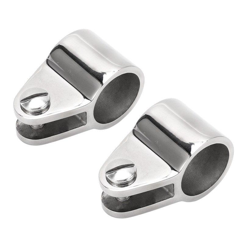2PCS Bimini Top Jaw Slides 316 Stainless Steel Removable Hinged