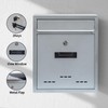 YOOBOX Wall-Mount Mailbox for House Outside, Locking Key Drop Box