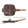 RANXINGST Ceramic Egg Frying Pan with Lid, Nonstick 4 Cup