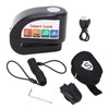 Motorcycle Alarm Disc Brake Lock, BT Unlock Replaceable Alarm Module,