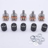 Taiss 5 Pieces 50K Ohm Potentiometer 6 Pins Split Shaft