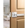 Mengico 1 Pack Satin Nickel Door Handles Interior Privacy Lever,