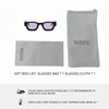 WDZAYXC Rectangular Polarised Sunglasses Retro Square Frame Glasses for Men