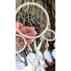 NATURAL WHITE DREAMCATCHER NATURAL CREAM FEATHERS DREAM CATCHER
