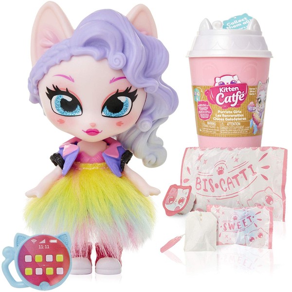 Kitten Catfé Purrista Girls Doll Figures Series 1 - 12 Different Purrista Girls to Collect Each Comes Individually Blind Packed in Its Own Coffee Cup, Which One Will You Get