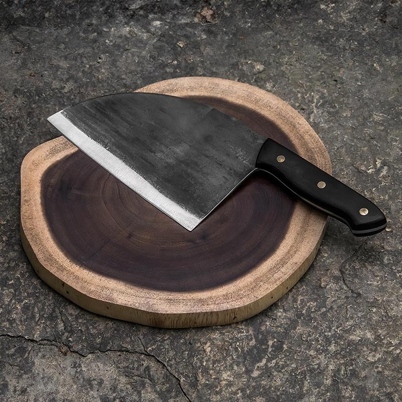 COLE WHEELER Forged Butcher Knife - Kitchen Knife, Meat Chopper,