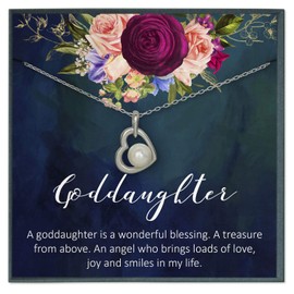 Goddaughter Gifts for Goddaughter Gifts from Godmother, Goddaughter Necklace, Baptism Gift, First Communion Gifts Girl, Confirmation Gifts for Girls