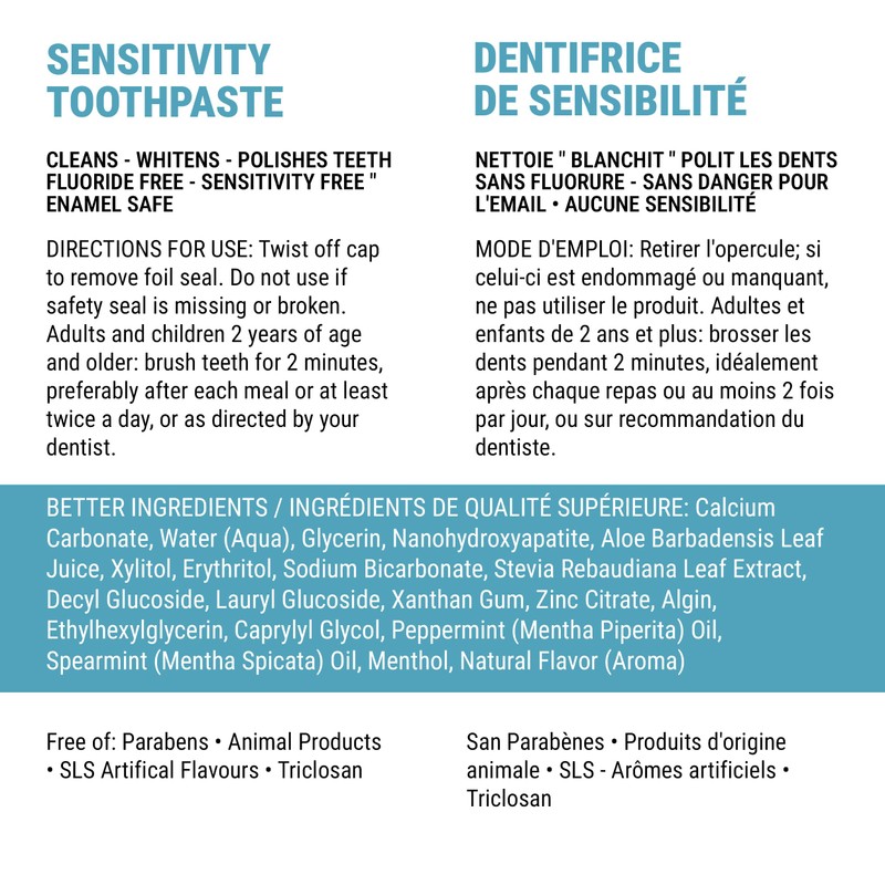 Spa-Dent Sensitivity Toothpaste – Made in Canada with Advanced Dental