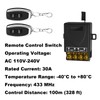 120V Remote Control Switch Wireless,AC 110V-240V 30A RF Relay Switch