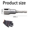 2pcs Hurricane Shutter Drill Bit,Power Wing Nut Driver Bit Set,Wing